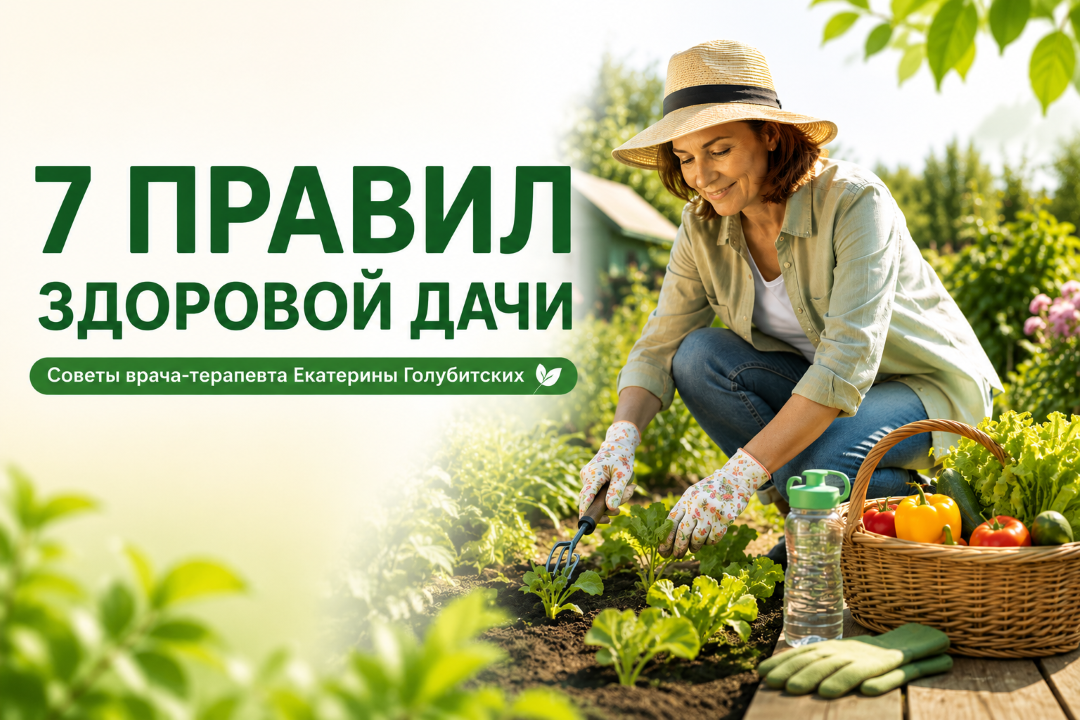 Как сохранить здоровье на даче: советы терапевта для дачного сезона